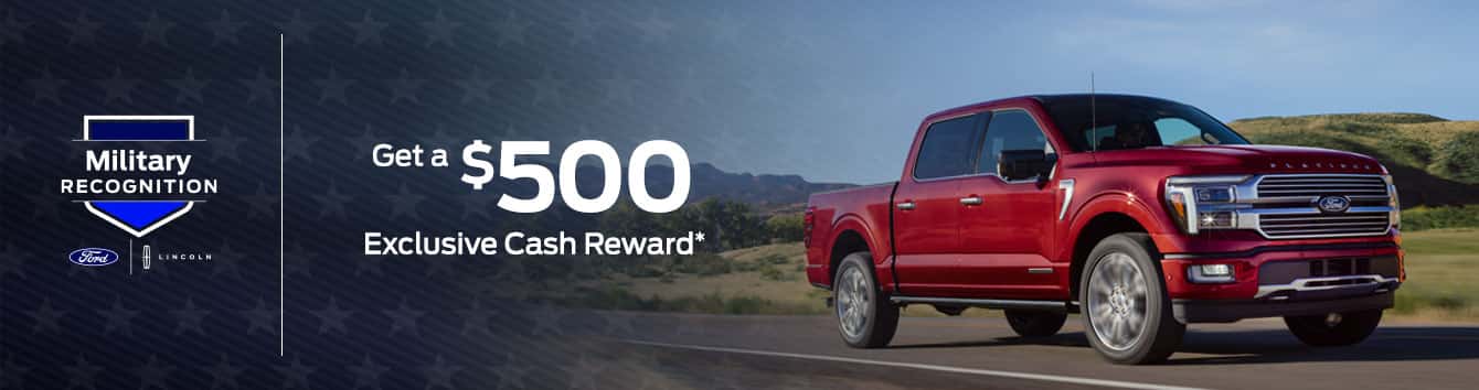 F-150 with Military Recognition Offer