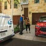 Customer gets convenient Ford pickup and delivery service