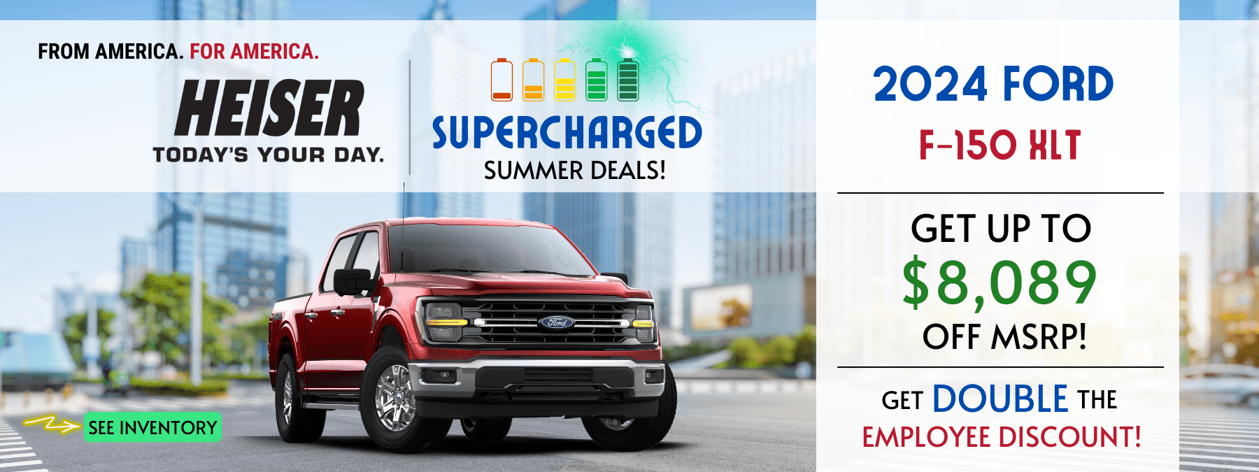 2024 Ford F150 Up to $8,089 OFF MSRP!
