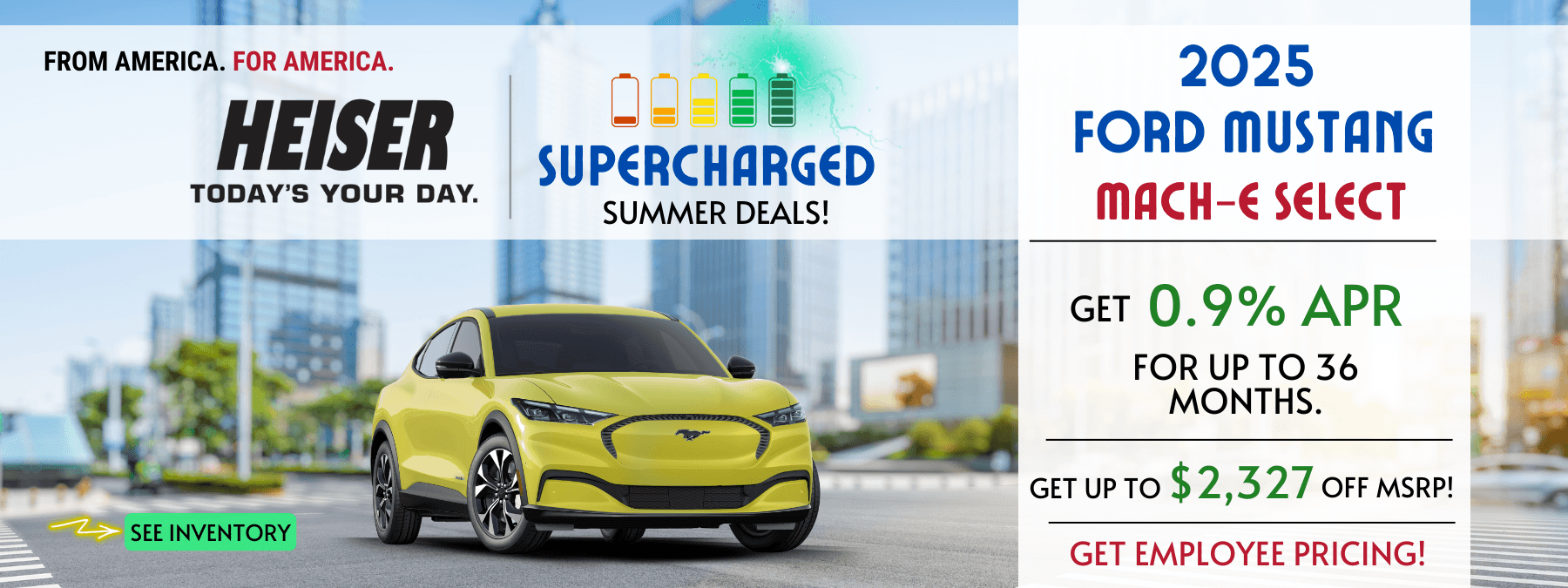 2025 Ford Mach-E low APR & Up to $2,327 OFF MSRP!