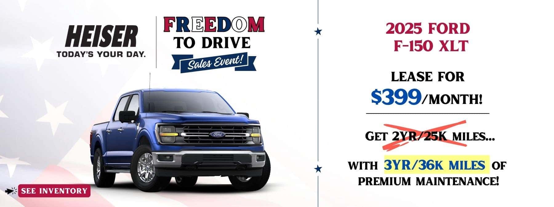 2025 F150 Lease for $399/month