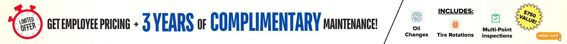 Employee Pricing + 3 Years of Complimentary Maintenance