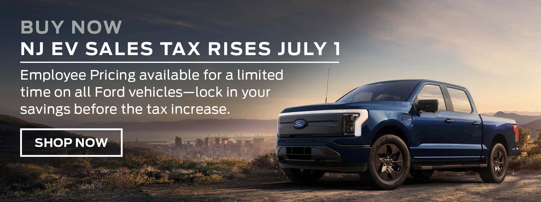 Blue F series sales tax and EV