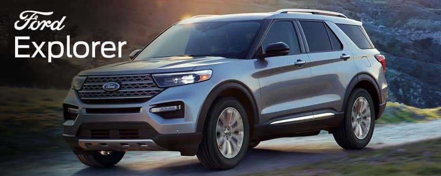 A silver Ford Explorer