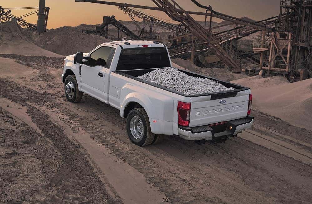 Ford Super Duty in white