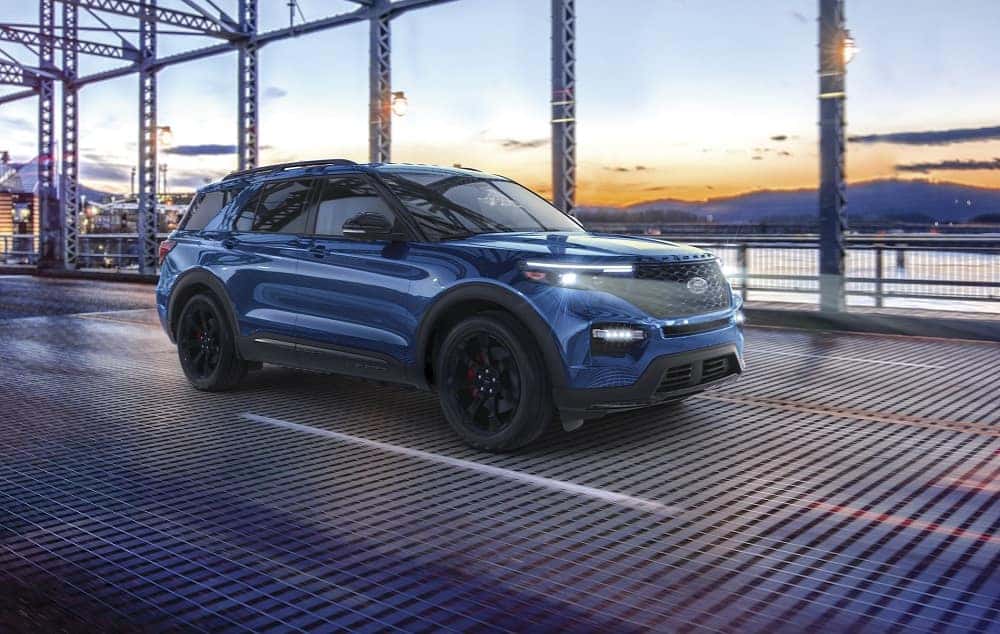 Ford Explorer driving on bridge | Ira Ford Auburn | Auburn, MA