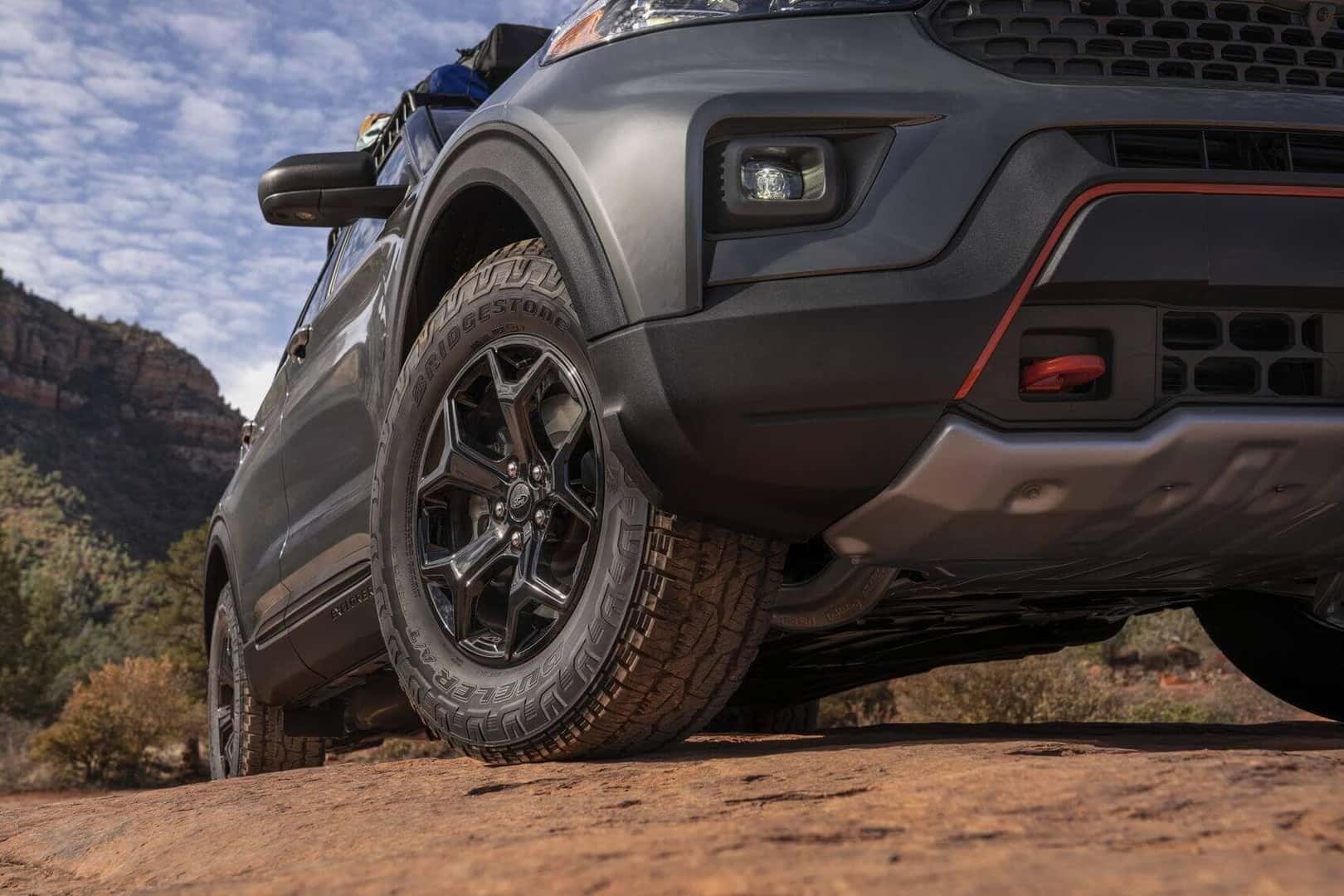 Drive on the rocks
