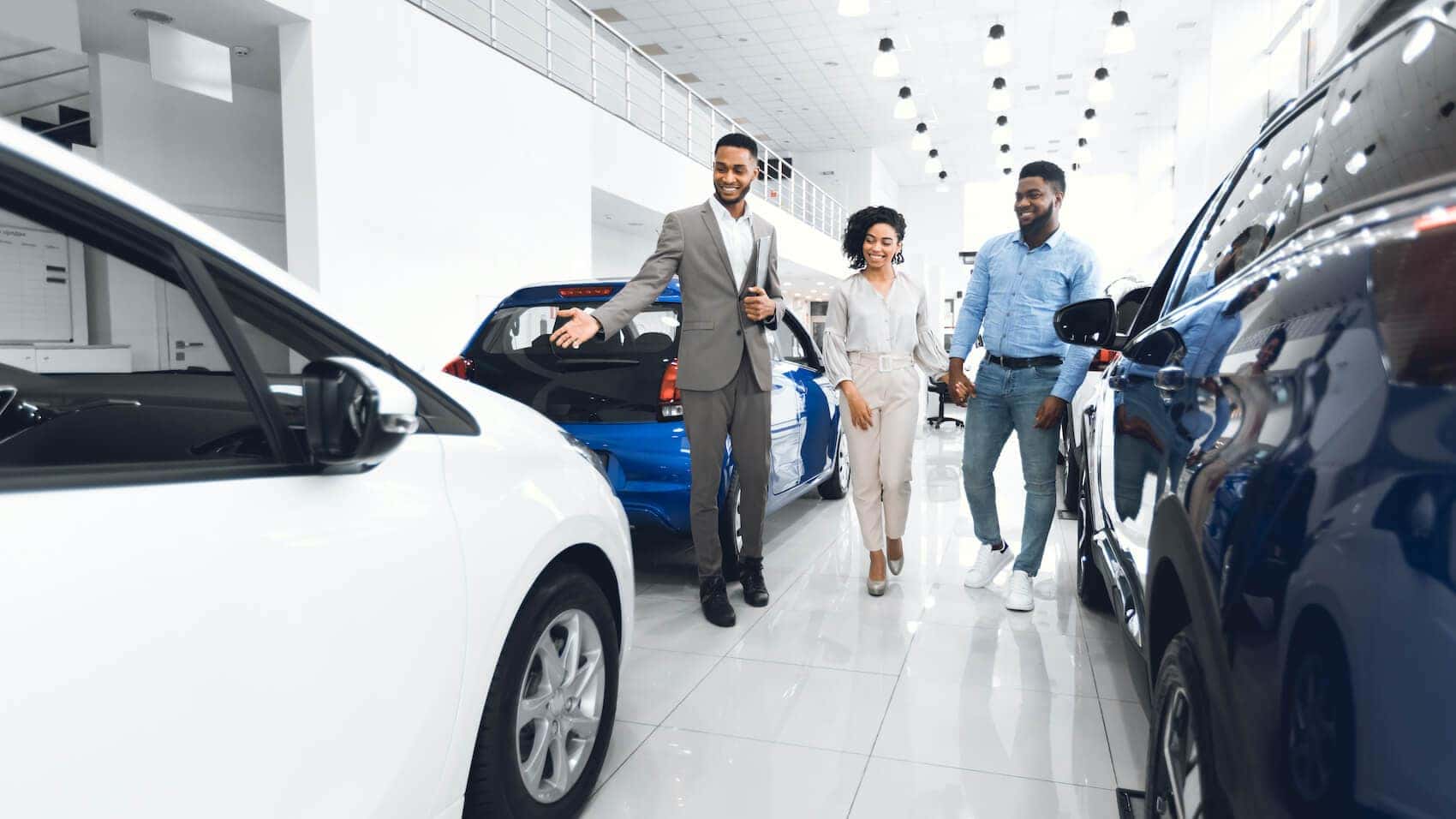 Browsing the Ford showroom