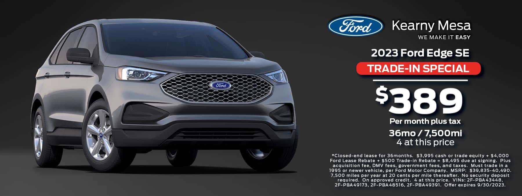 Ford Specials | Ford Lease Specials | Ford San Diego