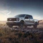 Ford F-150 pick up truck on rocks