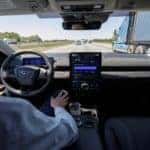 Ford Mustang Mach-E SUV Interior Man Infotainment Screen