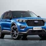 Blue Ford Explorer SUV
