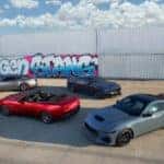 Four Ford Mustangs Graffiti