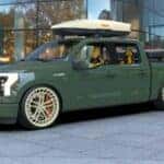 Green Ford Lightning Pickup Customized
