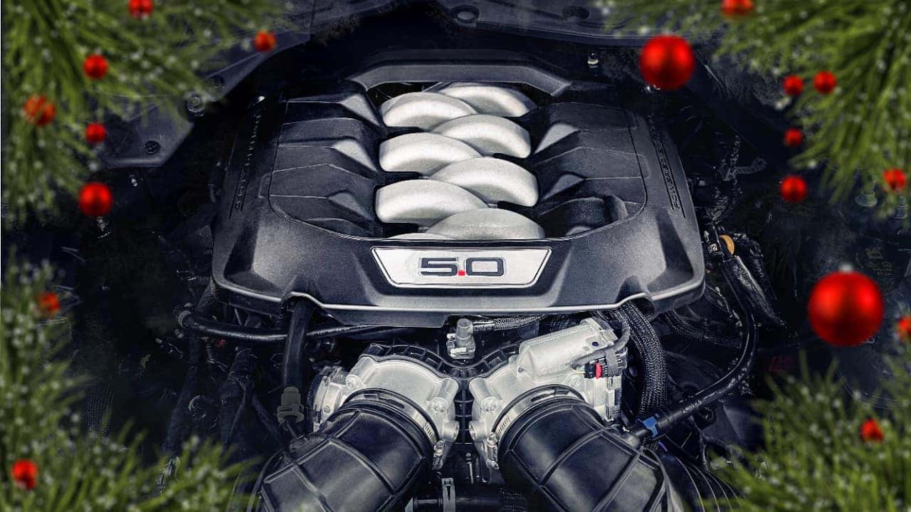 Ford Mustang Engine Christmas Ornaments