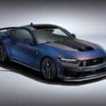 Blue Ford Mustang Sports Car