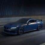 Blue Ford Mustang Dark Horse Sports Car Race Track
