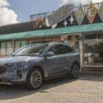 Blue Ford Escape PHEV Hybrid SUV Diner
