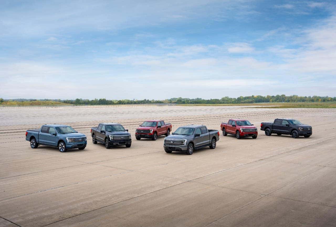 Ford Pickup Trucks F-150 Lightning EV Sky Trees