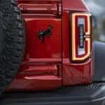 Red Ford Bronco SUV Rear Bumper