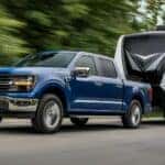 Blue Ford F150 Pickup Truck