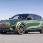 Green Mustang MachE EV SUV