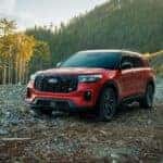 2025 Ford Explorer in red