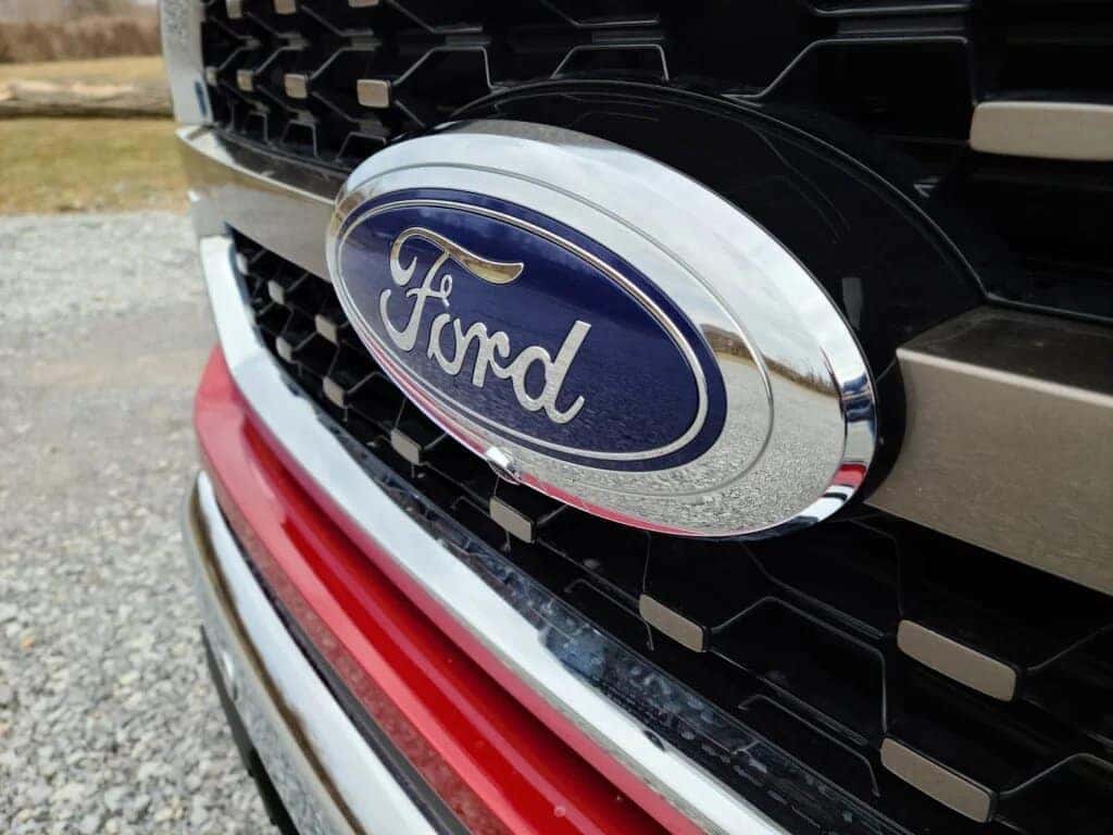 Ford Logo Red Truck