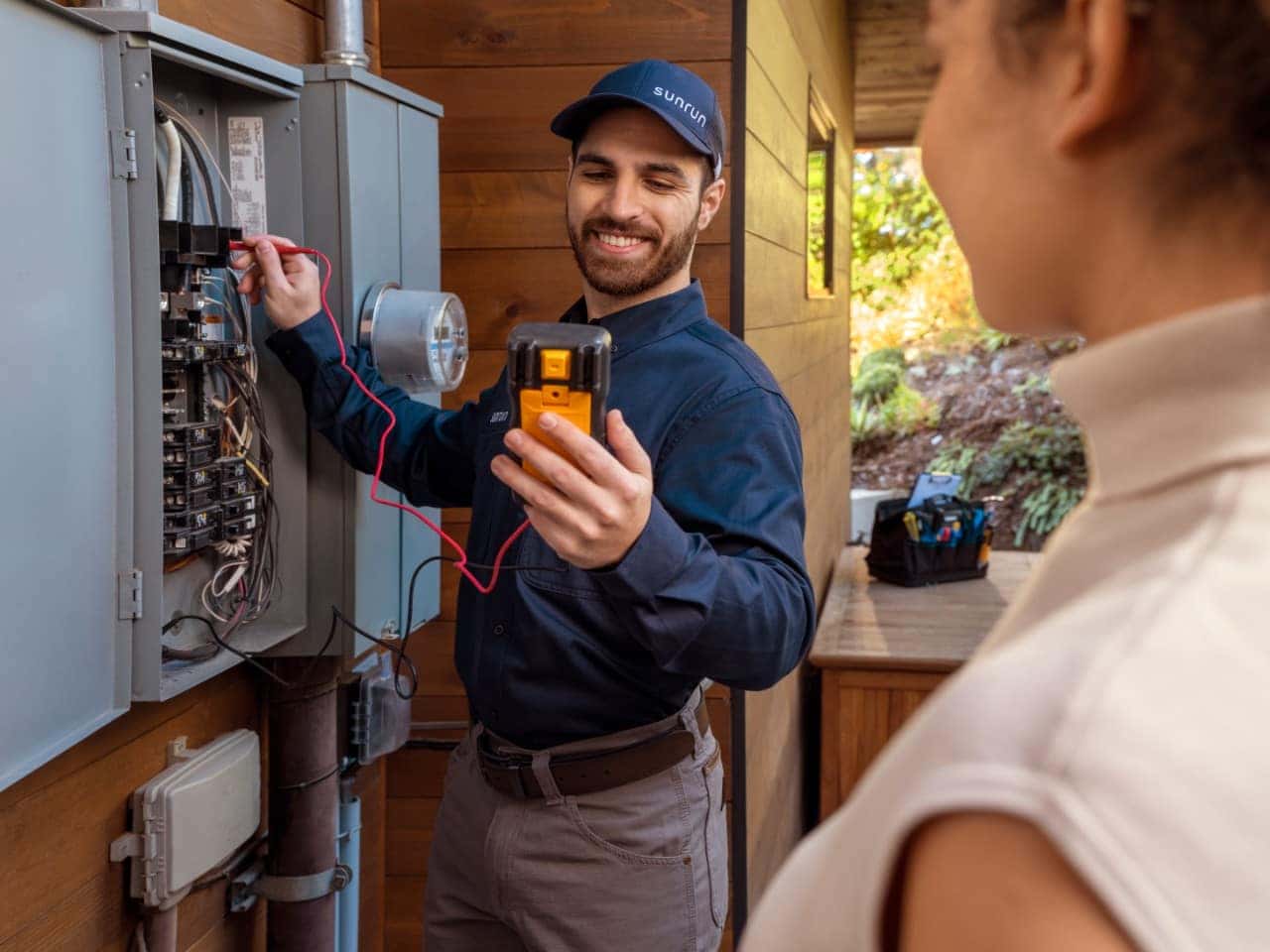 Man Woman Circuit Breaker Wood Tools