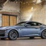 Blue Ford Mustang Sports Car