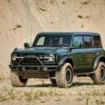 Green Ford Bronco SUV Brown Sand