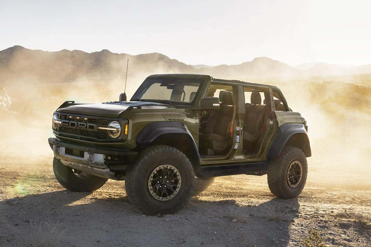 Green Ford Bronco SUV