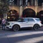 White Ford Explorer SUV