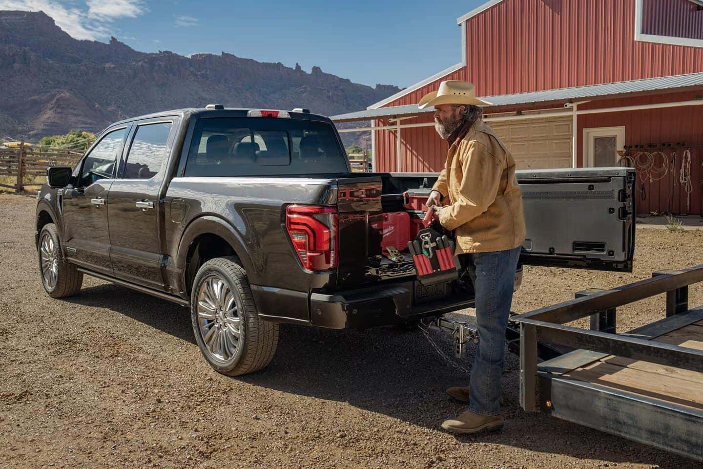 Gray Ford F150 Pickup Truck