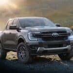 Silver Ford Ranger Midsize Pickup Truck
