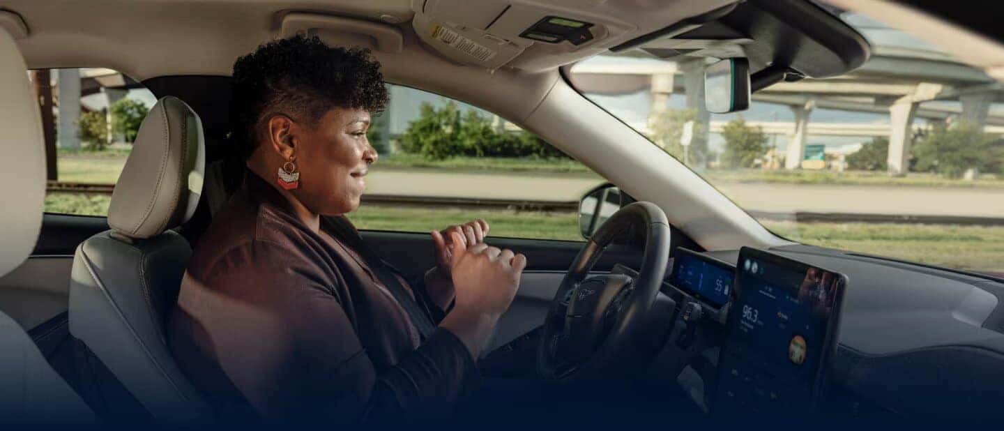 Woman Inside Car