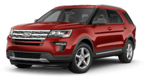 Red 2018 Ford Explorer