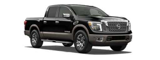 A black 2018 Nissan TITAN is angled right.