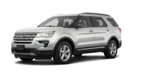 The silver 2019 Ford Explorer from Kings Ford