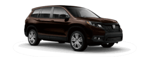A brown 2019 Honda Passport is facing right.