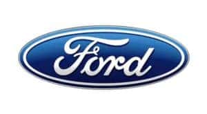 The Ford logo is on a white background.
