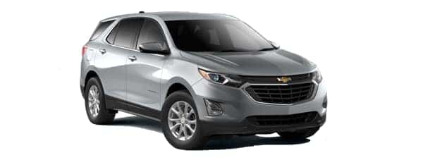 A grey 2020 Chevy Equinox is facing right.