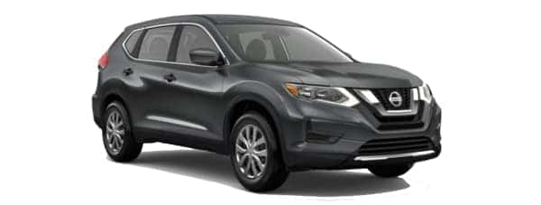 A grey 2020 Nissan Rogue is facing right.