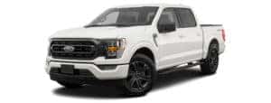 A white 2022 Ford F-150 XLT is facing left.