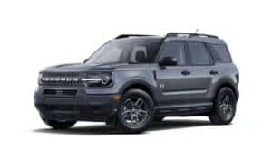 A gray 2025 Ford Bronco Sport Big Bend is angled left.