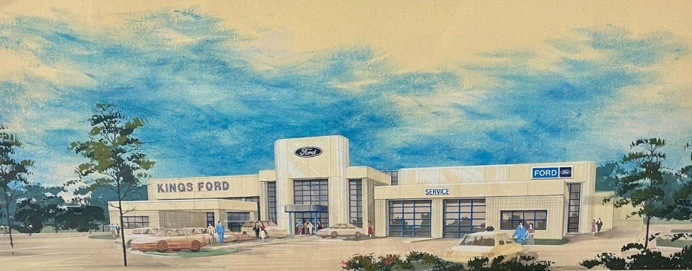 The prototype drawing of the Kings Ford dealership is shown.