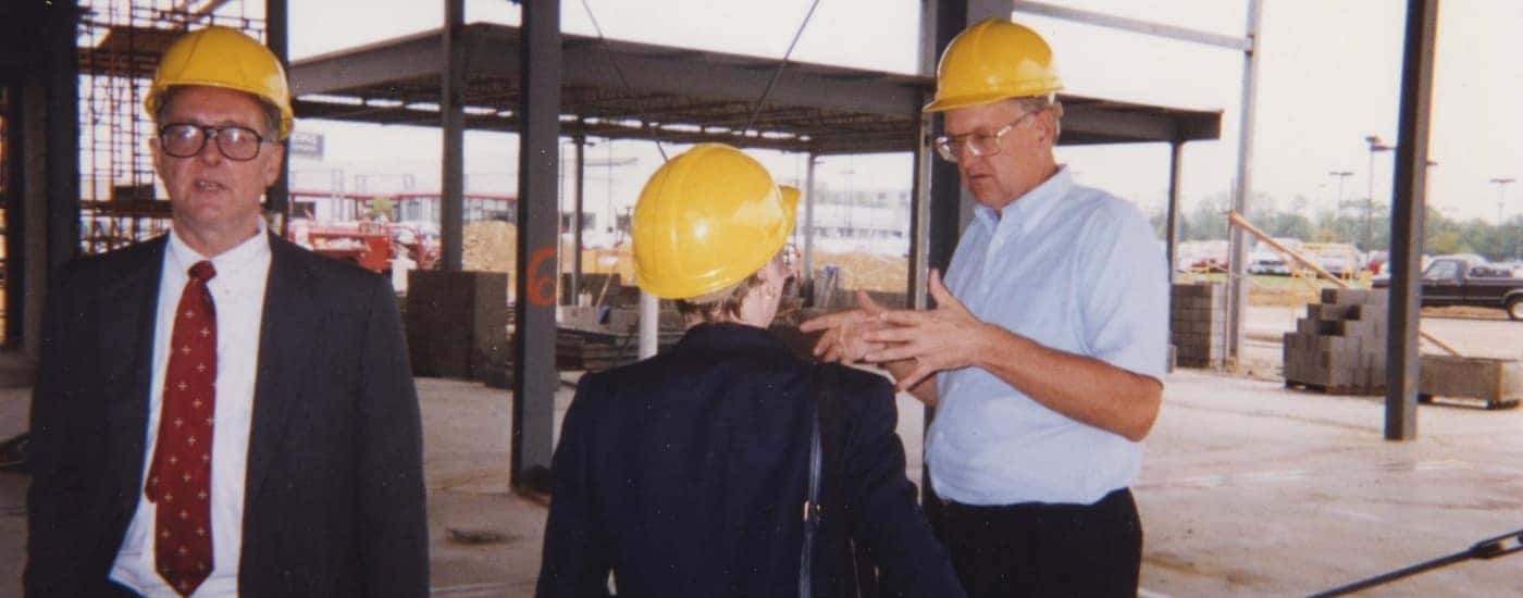Bob is shown at the Kings Ford construction site.