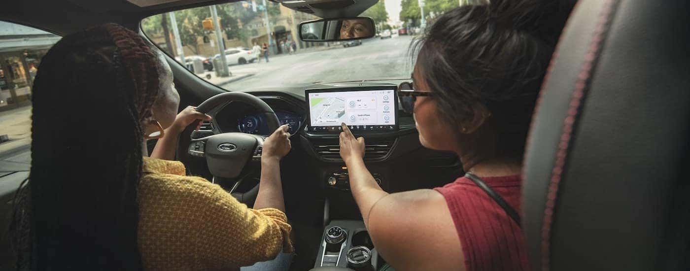 A close-up of the black dash is shown in a 2024 Ford Escape.