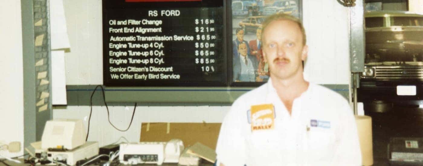 Rocky Ridener is shown at RS Ford.