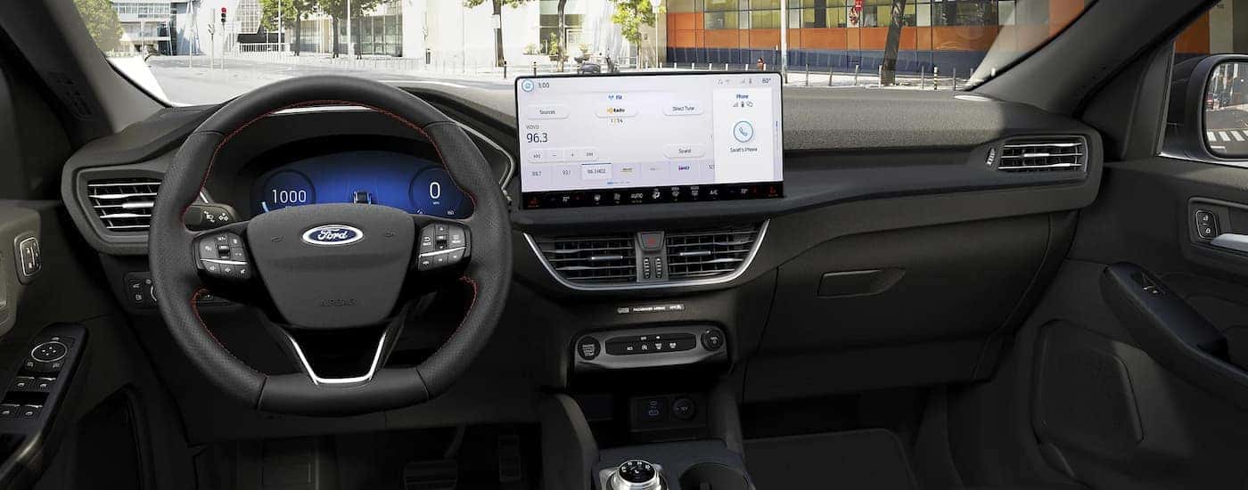 Infotainment and digital gauge cluster on a 2025 Ford Escape for sale near Goshen